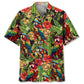 Tropical Parrot Nautical Pirate Island Hawaiian Shirt Design View For Casual Summer Styling