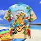 Tropical Parrot Cruise Aloha Hawaiian Shirt Pattern Detail For Vacation Travel And Daily Wear