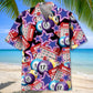 Neon Tropical Bingo Hawaiian Shirt Pattern View For Lightweight Everyday Style