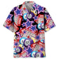Neon Tropical Bingo Hawaiian Shirt For Poolside Relaxation And Sunny Getaways