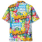Retro Bingo Fun Hawaiian Shirt For Summer Events And Casual Outdoor Wear
