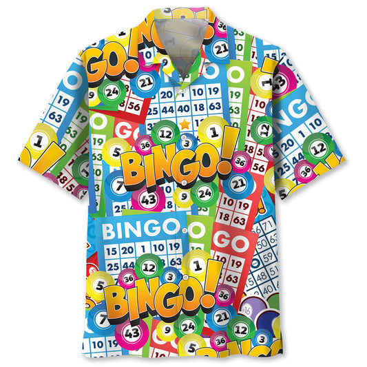 Retro Bingo Fun Hawaiian Shirt For Warm Weather Adventures And Everyday Comfort