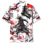Cherry Blossom Samurai Warrior Hawaiian Shirt For Warm Weather Adventures And Everyday Comfort