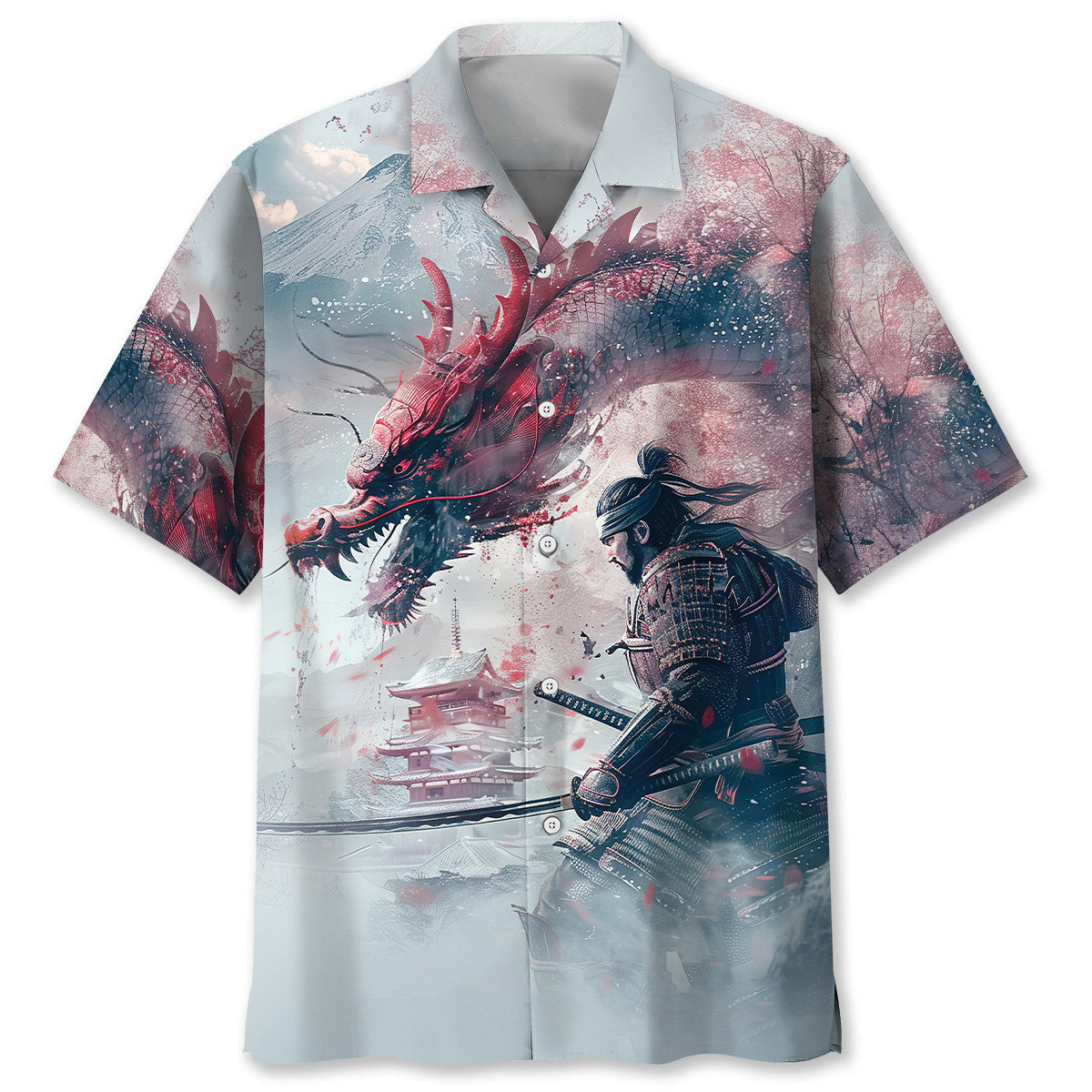Heritage Legend Samurai Warrior Hawaiian Shirt For Summer Vacation And Beach Travel