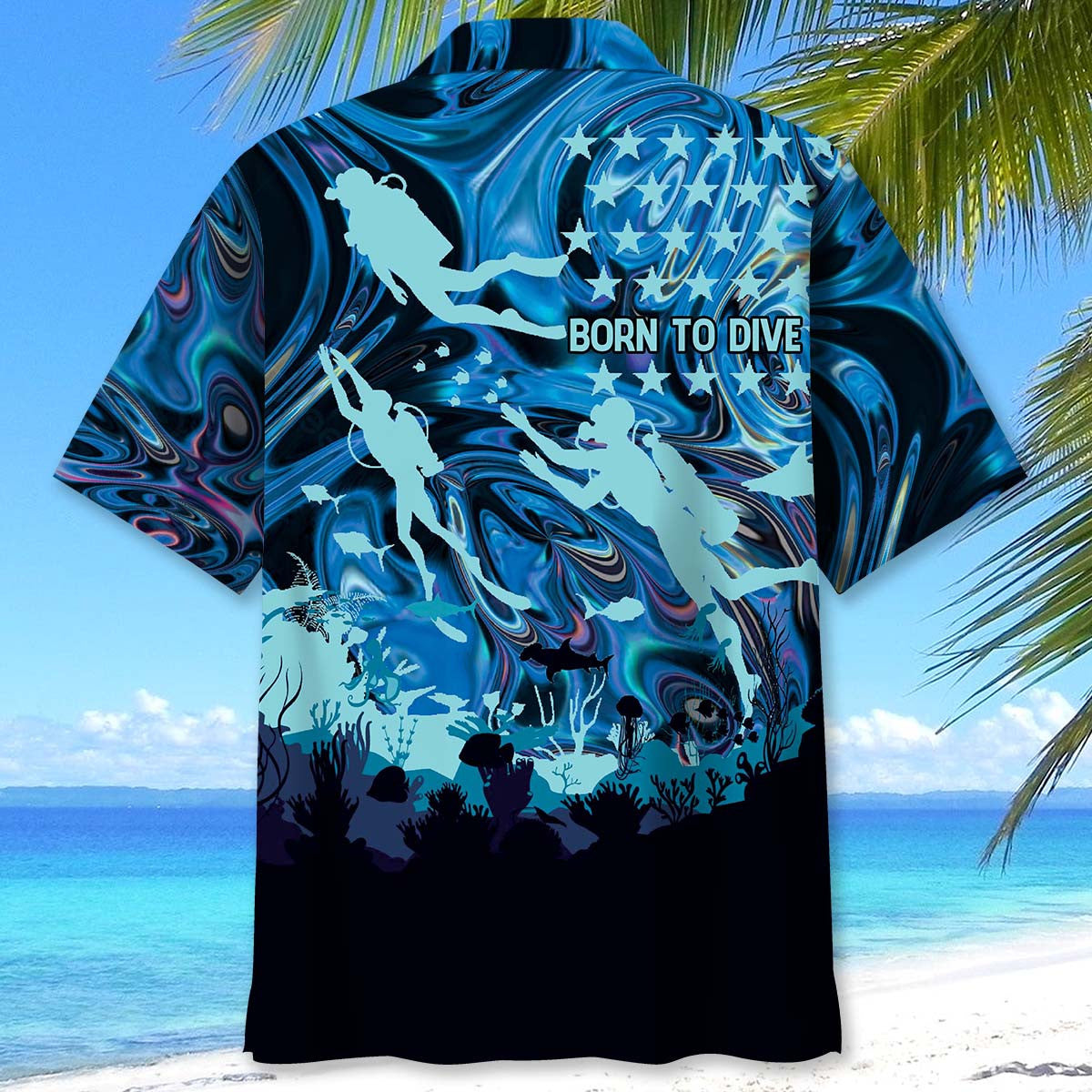 Tropical Dive Hawaiian Shirt For Warm Weather Adventures And Everyday Comfort
