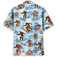 Funny Forest Creature Surfing Beach Hawaiian Shirt Design View For Resort Travel And Thoughtful Gifting