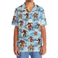 Funny Forest Creature Surfing Beach Hawaiian Shirt For Vacation Days And Relaxed Coastal Outings