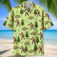 Funny Forest Creature Ufo Hawaiian Shirt Artwork View For Coastal Escapes And Resort Style