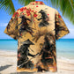 Samurai Moonlight Hawaiian Shirt Design Detail For Beach Days And Holiday Travel