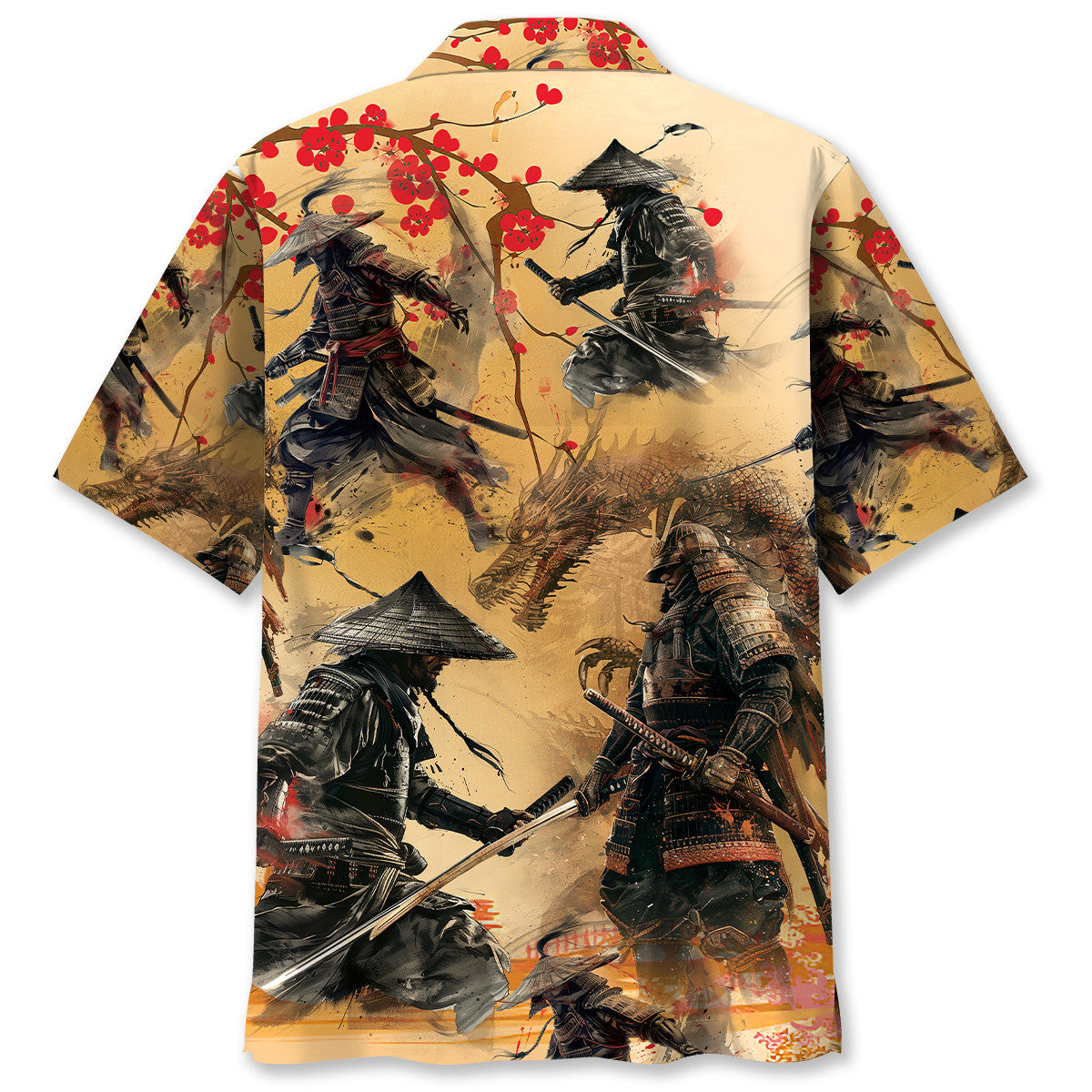 Samurai Moonlight Hawaiian Shirt For Poolside Relaxation And Sunny Getaways