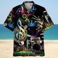 Neon Drum Light Hawaiian Shirt For Summer Events And Casual Outdoor Wear