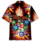 Fire Bingo Flame Hawaiian Shirt For Warm Weather Adventures And Everyday Comfort