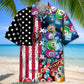 Classic American Bingo Hawaiian Shirt For Vacation Days And Relaxed Coastal Outings