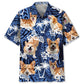 Funny Corgi Dog Face Hawaiian Shirt Artwork View For Coastal Escapes And Resort Style