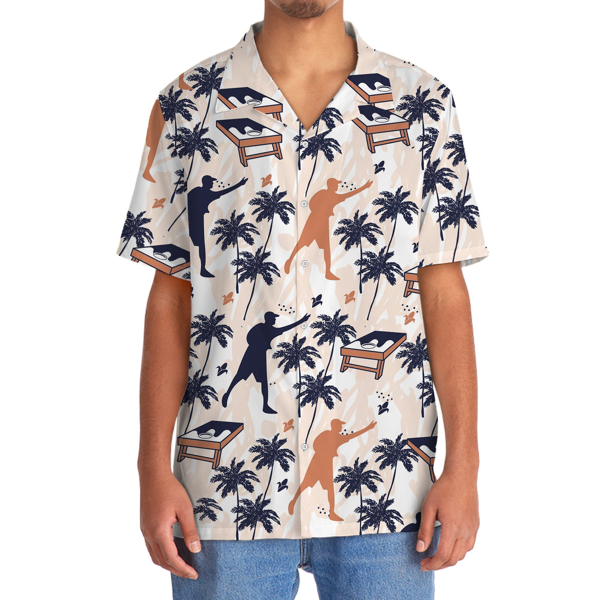 Funny Tropical Cornhole Corn Hawaiian Shirt For Warm Weather Adventures And Everyday Comfort