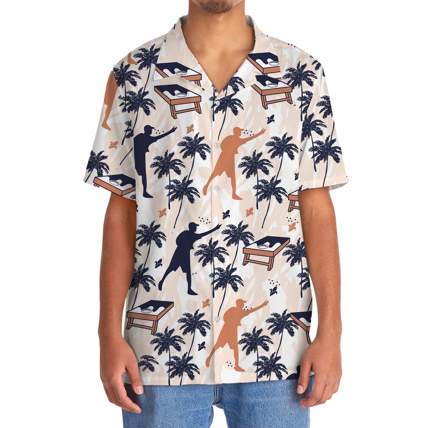 Funny Tropical Cornhole Corn Hawaiian Shirt For Warm Weather Adventures And Everyday Comfort