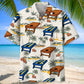 Tropical Cornhole Palm Tree Hawaiian Shirt Pattern Detail For Summer Holidays And Outdoor Fun