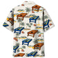 Tropical Cornhole Palm Tree Hawaiian Shirt For Vacation Days And Relaxed Coastal Outings