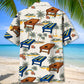 Tropical Cornhole Palm Tree Hawaiian Shirt Artwork View For Weekend Travel And Beach Style