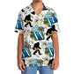 Funny Tropical Cornhole Forest Creature Hawaiian Shirt Pattern Detail For Vacation Travel And Daily Wear