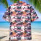 Retro Flamingo Sunset Hawaiian Shirt For Resort Getaways And Comfortable Summer Activities