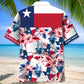 Western Texas Pride Hawaiian Shirt Artwork View For Coastal Escapes And Resort Style