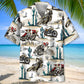 Bicycle Desert Flat Track Racing Hawaiian Shirt For Poolside Relaxation And Sunny Getaways