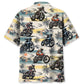 Bicycle Aloha Flat Track Racing Hawaiian Shirt For Vacation Days And Relaxed Coastal Outings