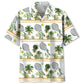 Tropical Tennis Hawaiian Shirt Pattern Detail For Summer Holidays And Outdoor Fun