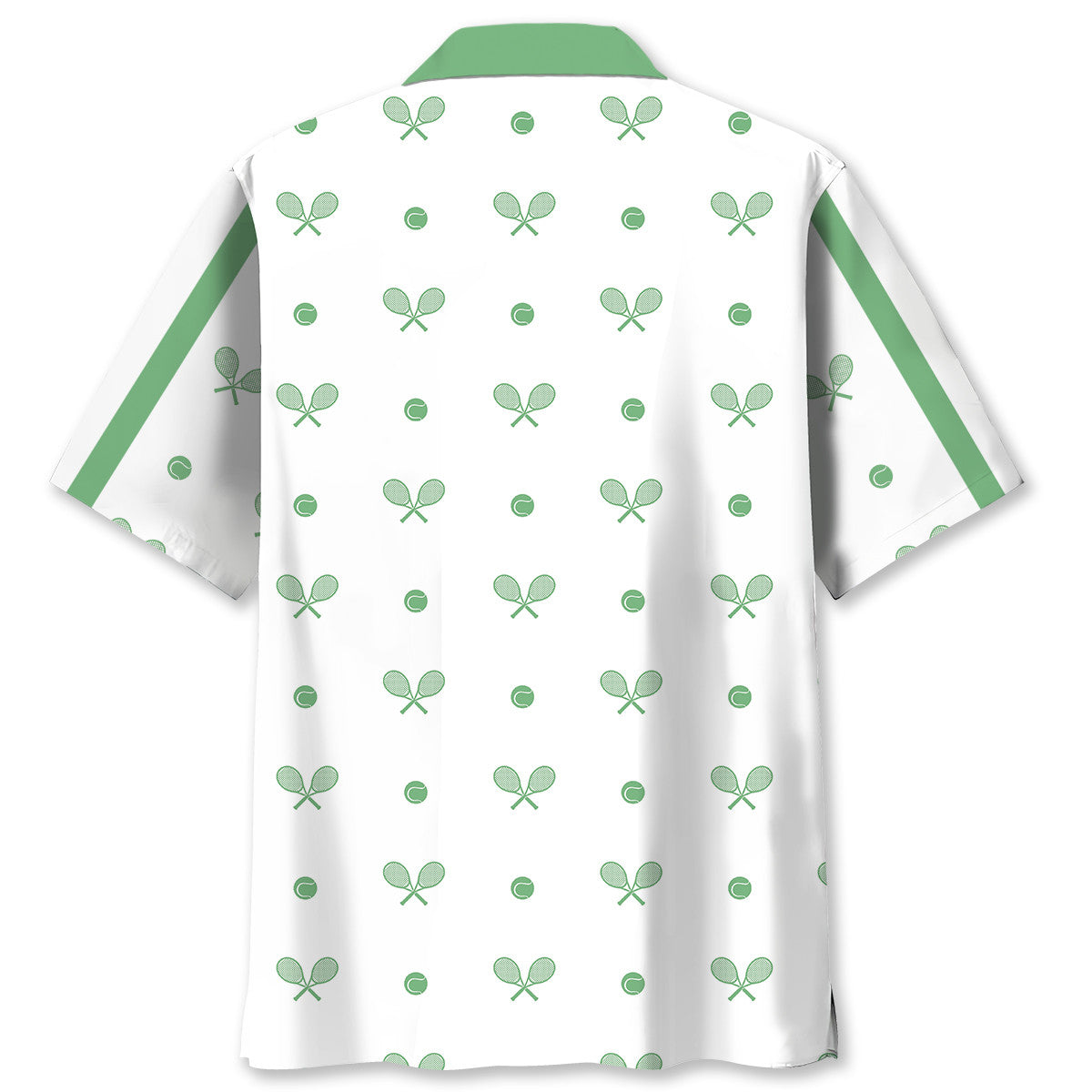 Tropical Tennis Club Hawaiian Shirt Design View For Casual Summer Styling