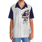 Tennis American Hawaiian Shirt Pattern Detail For Summer Holidays And Outdoor Fun