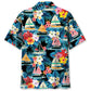 Tropical Floral Sailboat Hawaiian Shirt For Beach Parties And Weekend Getaways
