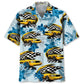 Yellow Car New York Taxi Racing Hawaiian Shirt For Resort Getaways And Comfortable Summer Activities