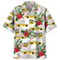 Tropical Yellow Car Taxi Street Hawaiian Shirt For Vacation Days And Relaxed Coastal Outings