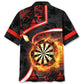 Dart Fire Flame Hawaiian Shirt Design View For Casual Summer Styling