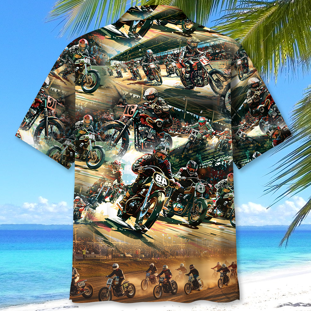 Bicycle Flat Racing Adventure Hawaiian Shirt For Poolside Relaxation And Sunny Getaways