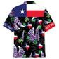 Bold Texas Hawaiian Shirt Design Detail For Beach Days And Holiday Travel