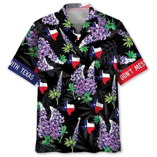 Bold Texas Hawaiian Shirt Artwork View For Coastal Escapes And Resort Style