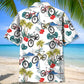 Tropical Bicycle Mountain Adventure Hawaiian Shirt For Beach Parties And Weekend Getaways