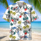 Tropical Bicycle Mountain Adventure Hawaiian Shirt Design View For Casual Summer Styling