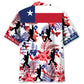 Forest Creature Texas Wilderness Adventure Hawaiian Shirt Pattern Detail For Summer Holidays And Outdoor Fun