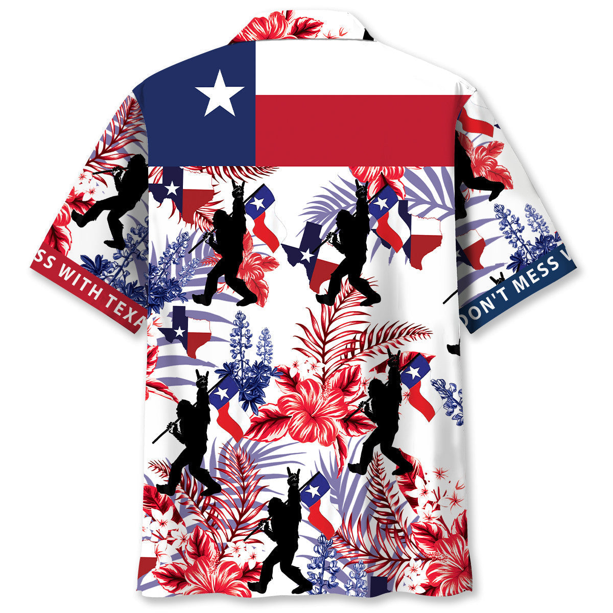 Forest Creature Texas Wilderness Adventure Hawaiian Shirt Pattern Detail For Summer Holidays And Outdoor Fun