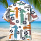 Funny Tropical Hibiscus Dachshund Hawaiian Shirt For Summer Events And Casual Outdoor Wear