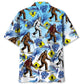 Forest Creature Crossing Road Hawaiian Shirt For Summer Vacation And Beach Travel