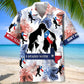 Stand Texas Forest Creature Wilderness Hawaiian Shirt Pattern View For Lightweight Everyday Style