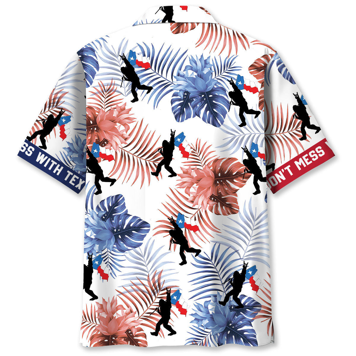Stand Texas Forest Creature Wilderness Hawaiian Shirt Artwork Detail For Tropical Trips And Casual Outings