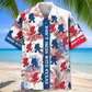 Bold Texas Forest Creature Wilderness Hawaiian Shirt Pattern View For Lightweight Everyday Style
