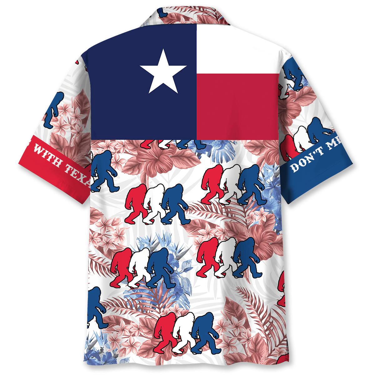 Bold Texas Forest Creature Wilderness Hawaiian Shirt Artwork Detail For Tropical Trips And Casual Outings