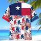 Bold Texas Forest Creature Wilderness Hawaiian Shirt For Coastal Adventures And Warm Weather Wear