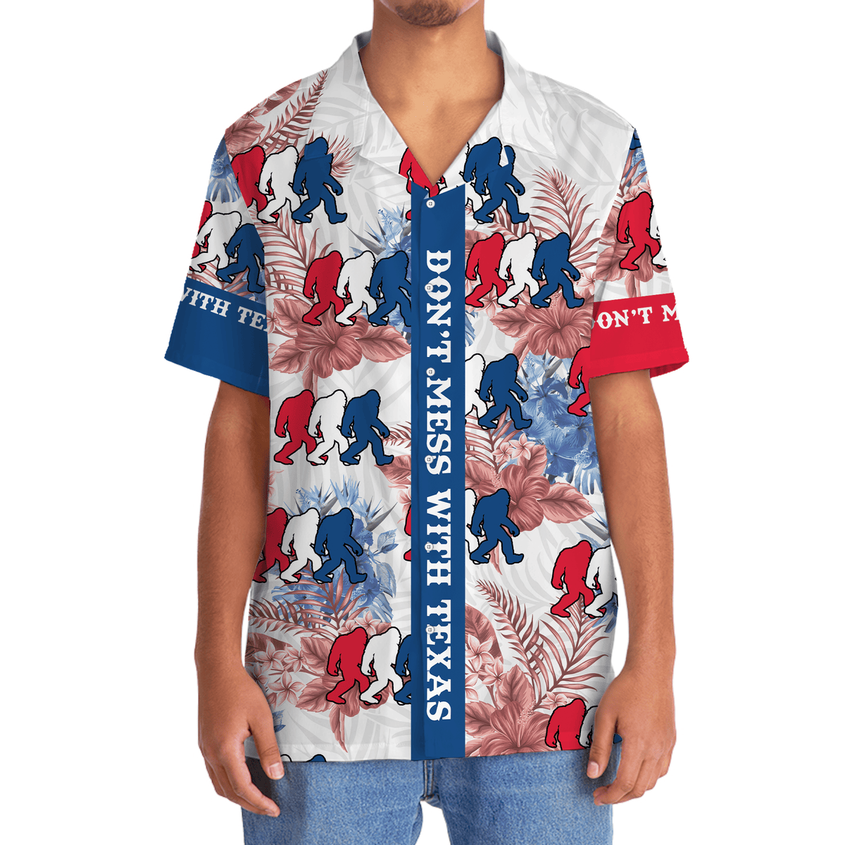 Bold Texas Forest Creature Wilderness Hawaiian Shirt Design View For Resort Travel And Thoughtful Gifting